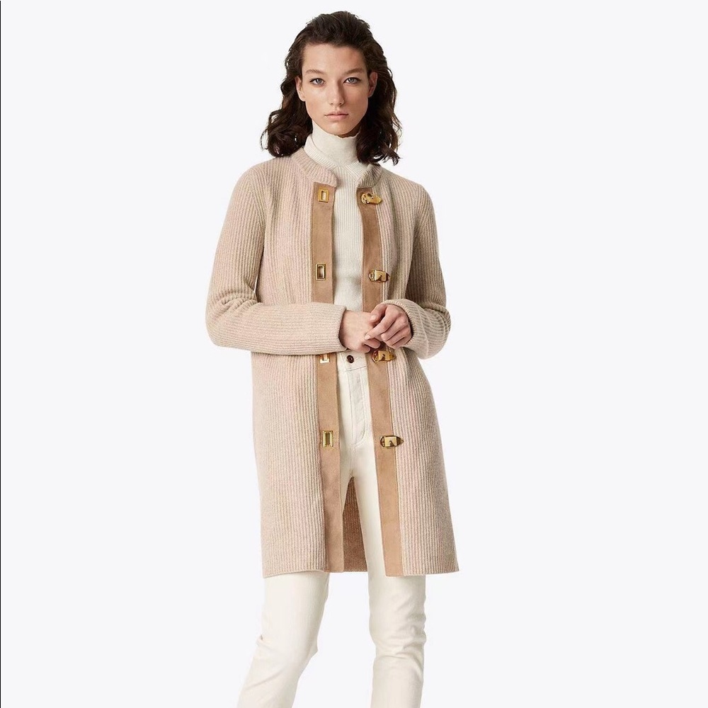 NWT Tory Burch Rory Wool Sweater Coat Cardigan
